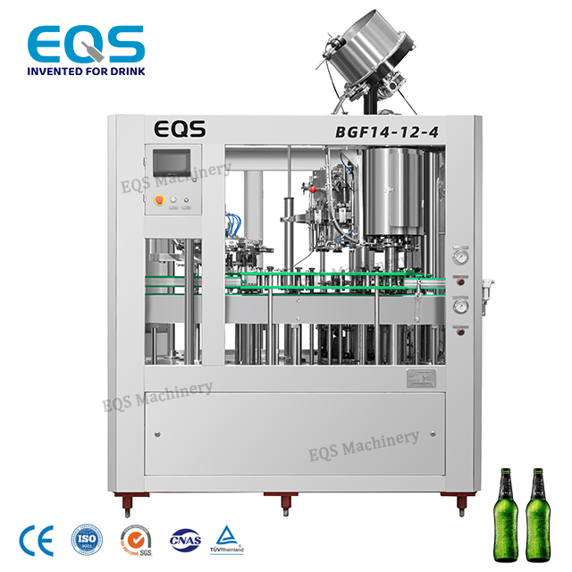 Línea de embotellado de máquina de llenado de cervecería de cerveza equipo de elaboración de vino 3 en uno lavado, llenado y tapado